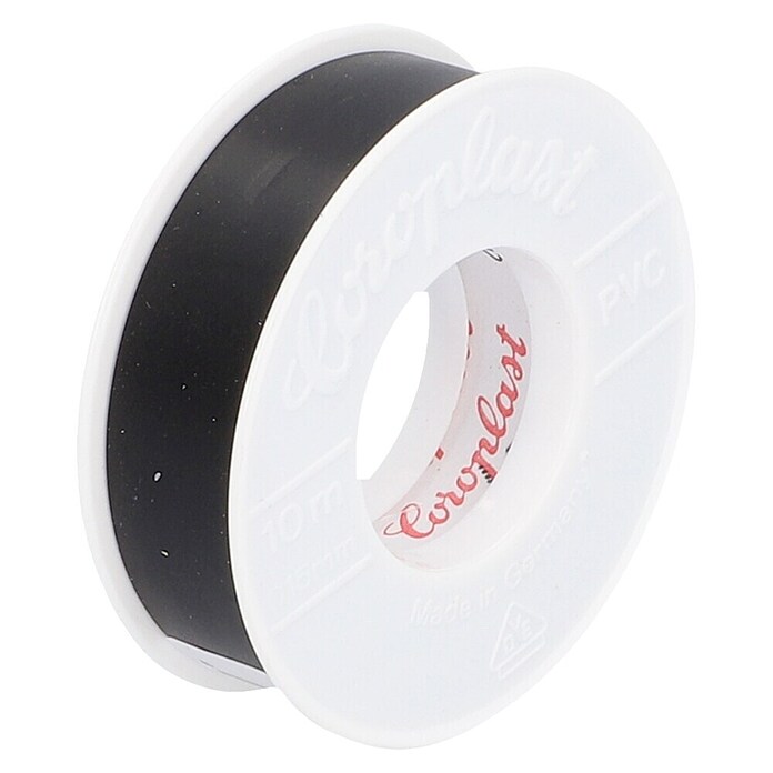 Coroplast PVC-Isolierband (10 m x 15 mm, Schwarz)