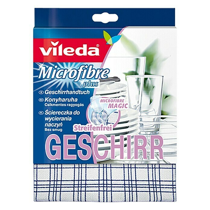 Vileda Geschirrtuch (Materialzusammensetzung: 70 % Polyester, 30 % Polyamid)