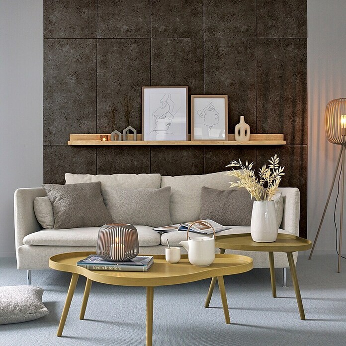 Deckenplatte (L x B: 50 x 50 cm, Anthrazit, XPS-Hartschaumplatten) | BAUHAUS