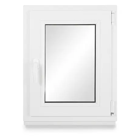 Neruli  Kellerfenster weiß Dreh-Kipp 70x115 cm(BxH) DIN Rechts 2 -fach Glas Dichtung Schwarz