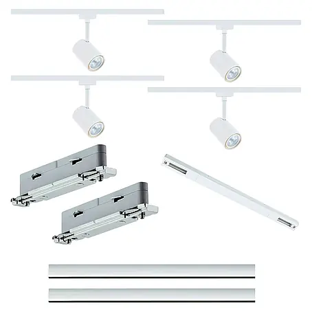 Paulmann URail Set básico Luxe blanco alimentación central