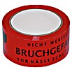 Signal-Klebeband Bruchgefahr! (Länge: 66 m, Polypropylen)