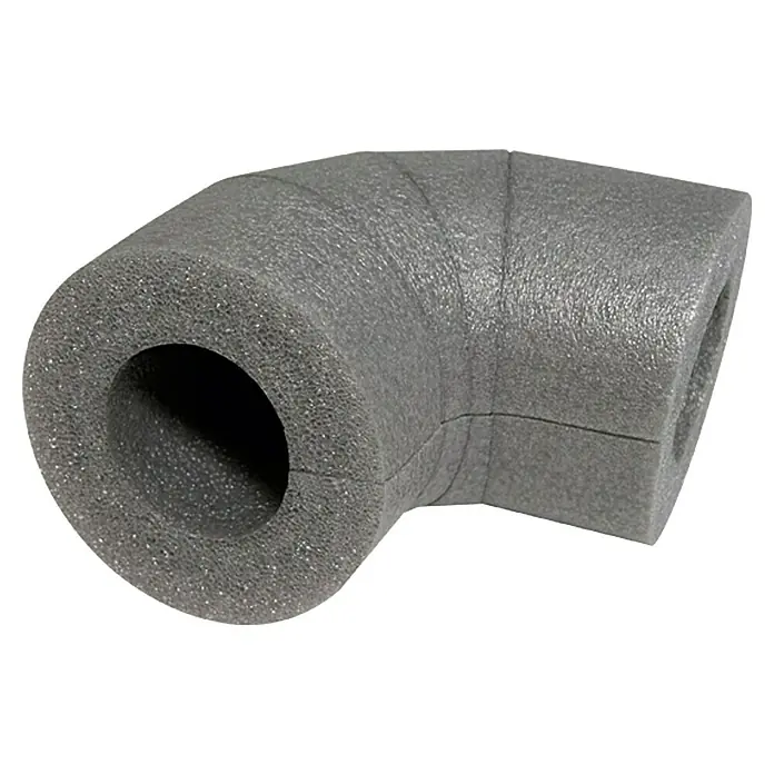 Thermaflex ThermaGo PE-Bogen 18/13 - Durchmesser: 18 mm, Dämmstärke: 13 mm - Graue Schaumstoff-Rohrisolierung für Rohre mit einem Winkel von 90 Grad.