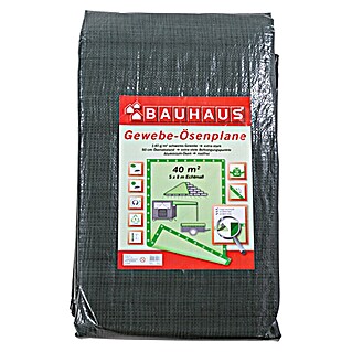 BAUHAUS Afdekzeil met ogen (8 x 5 m, 140 g/m², Kunststof)