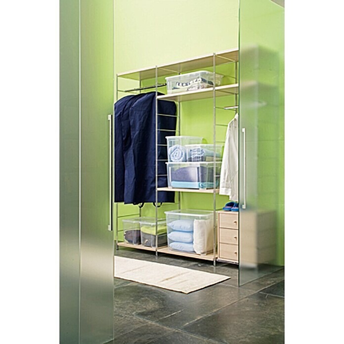 Regalux Clear Box XS (L x An x Al: 37,6 x 26 x 18,9 cm, 13,5 l, Transparente)