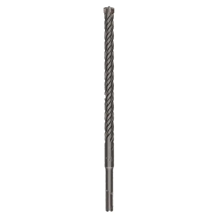 Craftomat SDS-Plus Betonbohrer - Durchmesser Bohrer: 14 mm, Arbeitslänge: 200 mm, 1 Stk. - Langer grauer Hammerbohrer mit SDS-plus Schaft und Mehrschneiden-Spitze.