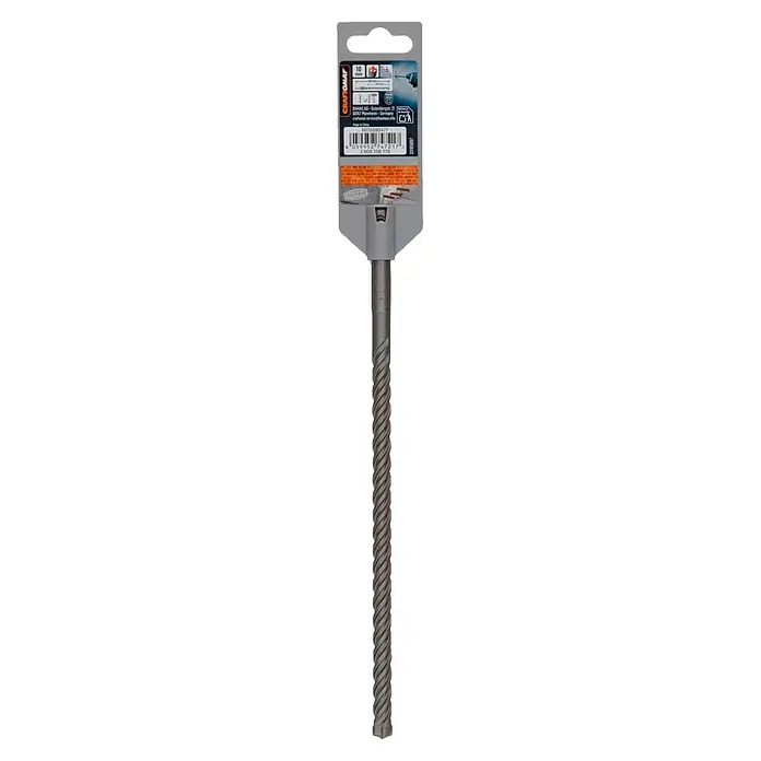 Craftomat SDS-Plus Betonbohrer - Durchmesser Bohrer: 10 mm, Arbeitslänge: 200 mm, 1 Stk. - CRAFTOMAT SDS plus Bohrhammerbohrer, 10x260 mm, aus dunkelgrauem Metall.