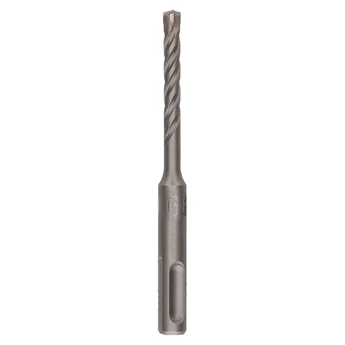 Craftomat SDS-Plus Betonbohrer - Durchmesser Bohrer: 6 mm, Arbeitslänge: 50 mm, 1 Stk. - Grauer metallischer SDS-plus Hammerbohrer mit Spiralnuten und Hartmetallspitze, Größe 6, für Bohrhämmer.