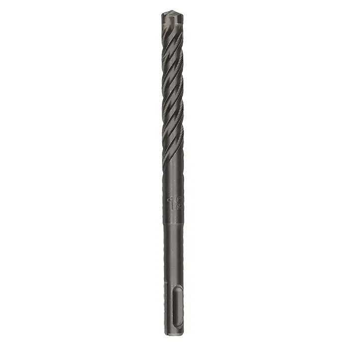Craftomat SDS-Plus Betonbohrer - Durchmesser Bohrer: 12 mm, Arbeitslänge: 100 mm, 1 Stk. - Dunkelgrauer SDS-plus Hammerbohrer mit Spirale, Größe 12, und Hartmetallspitze für Mauerwerk.