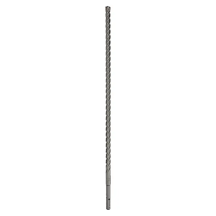 Craftomat SDS-Plus Betonbohrer - Durchmesser Bohrer: 12 mm, Arbeitslänge: 400 mm, 1 Stk. - Langer grauer SDS-Bohrhammerbohrer mit spiralförmigen Nuten, Hartmetallspitze und SDS-Schaft für Schlagbohren.
