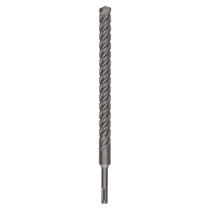 Craftomat SDS-Plus Betonbohrer - Durchmesser Bohrer: 20 mm, Arbeitslänge: 250 mm, 1 Stk. - Grauer SDS-plus Hammerbohrer aus Metall mit Spiralnut und robuster Bohrspitze.