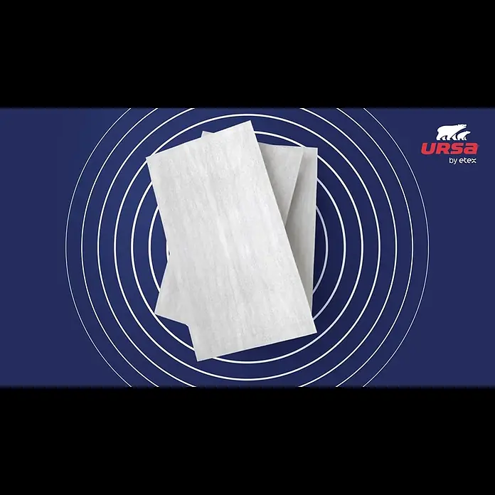 Ursa Deckendämmplatte Tectonic WLS 037 - Stärke: 60 mm, Wärmeleitfähigkeit: 0,037 W/(mK) - URSA TECTONIC Kellerdeckendmmung - Eine neue Generation der Mineralwolle