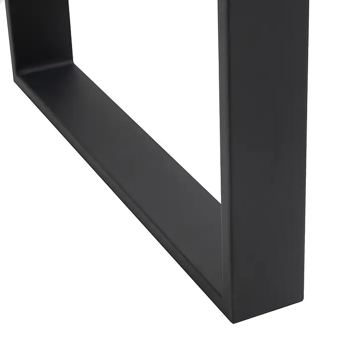 Homcom Tischgestell - L x B x H: 60 x 8 x 72 cm, Traglast: 60 kg, Stahl - Dunkelgraues mattes L-förmiges Metallbein.