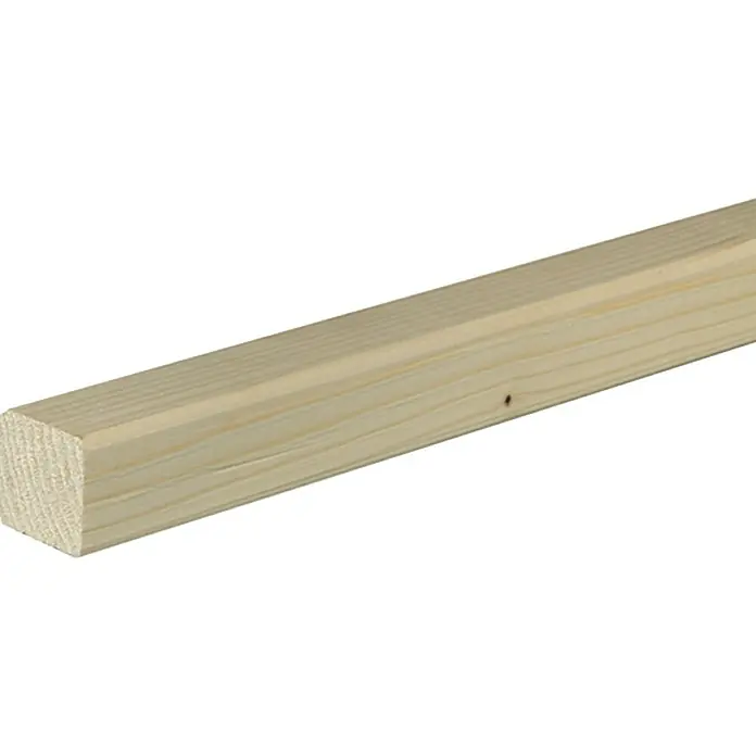 Quadratleiste - 240 x 3,8 x 3,8 cm, Nordische Fichte - Hellholz-Vierkantholz, ideal für DIY-Projekte und Konstruktionen. Perfekt für den Innenausbau, Möbelbau und vieles mehr.