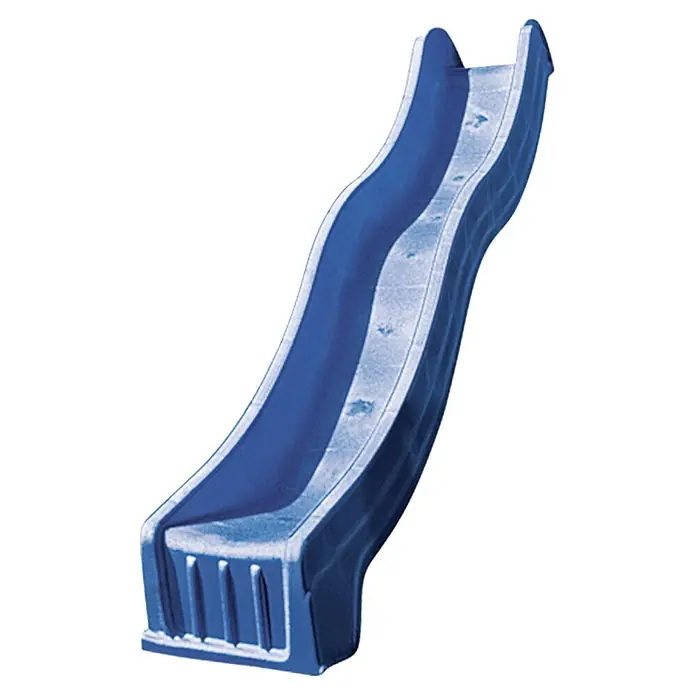 Rutsche - Kunststoff, Blau, Länge: 300 cm - Blaue Kinderrutsche für den Garten oder Spielplatz. Ideal für Kinder zum Spielen und Spaß haben im Freien.