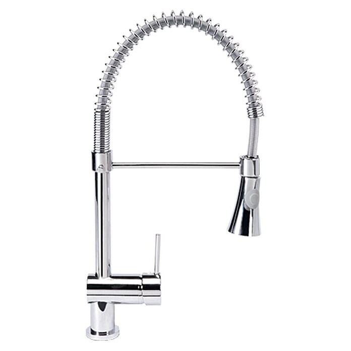 Camargue Merida Grifo de cocina (Cromo, Muelle espiral, Brillante)