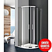 GME Mampara de ducha semicircular Prestige Titan Radio Roca (80 x 80 x 195 cm, Anodizado) | BAUHAUS