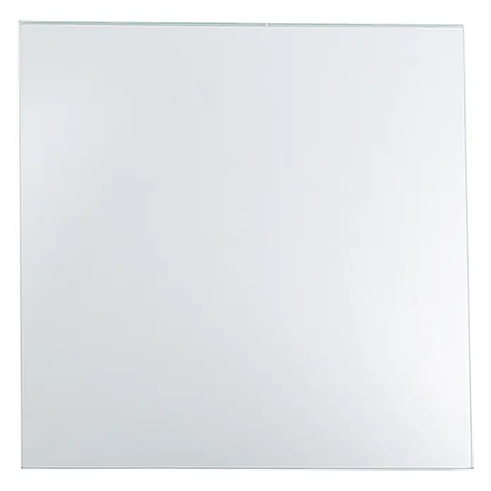 Kristall-Form Spiegelfliese Fine - Silber, 30 x 30 cm - Klarglasplatte für vielseitige Anwendungen. Ideal für Möbel, Regale und mehr. Hochwertiges, transparentes Glas.