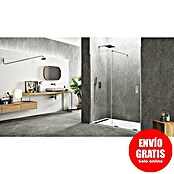 GME Mampara de ducha frontal Kenna (160 x 195 cm, Espesor de vidrio: 8 mm, Plata brillo) | BAUHAUS