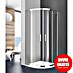 GME Mampara de ducha semicircular Prestige Titan Radio Roca 