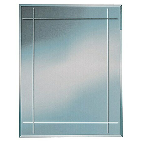 Kristall-Form Facettenspiegel Karo (55 x 70 cm, Eckig)