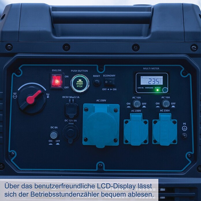 Scheppach Stromerzeuger SG7000i (Nennleistung: 3 600 W, Tankvolumen: 15 l) | BAUHAUS
