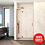 GME Mampara de ducha frontal Glass C (70 x 195 cm, Espesor de vidrio: 8 mm, Cobre, An x Al: 70 (20/50) x 195 cm) | BAUHAUS
