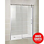 GME Mampara de ducha frontal Moving (An x Al: 120 x 199 cm, 8 mm, Cromo)