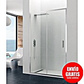 GME Mampara de ducha frontal Prestige Titan (An x Al: 110 x 195 cm, Anodizado, 8 mm, Plata brillo)