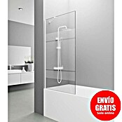 GME Mampara para bañera + brazo Screen (An x Al: 85 x 150 cm, Vidrio serigrafiado, Blanco) | BAUHAUS