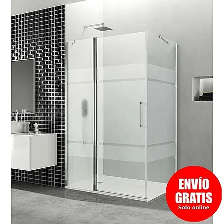 GME  Mampara de ducha esquinera Open Combi C frontal + lateral