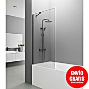 GME Mampara para bañera + brazo Screen (An x Al: 85 x 150 cm, Negro, Vidrio transparente) | BAUHAUS