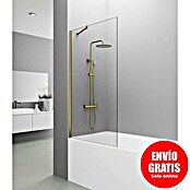 GME Mampara para bañera + brazo Screen (An x Al: 85 x 150 cm, Oro, Vidrio transparente) | BAUHAUS