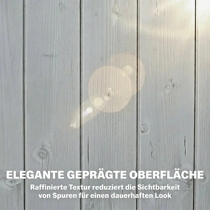 Outsunny Geräteschrank - Außenbreite inkl. Dachüberstand: 85 cm, Außentiefe inkl. Dachüberstand: 58 cm, Holz, Grau - Weißes, geprägtes Holzpaneel mit raffinierter Textur, die Spuren reduziert und einen dauerhaften Look bietet.