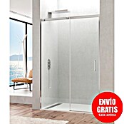 GME Mampara de ducha frontal Temple (An x Al: 180 x 195 cm, 6 mm, Cromo)