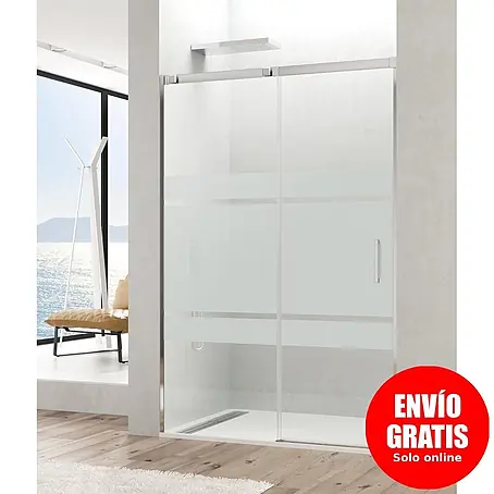 GME  Mampara de ducha frontal Temple Frost