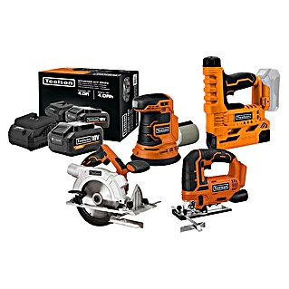 Toolson PRO Juego de máquinas (18 V, 1 batería, 4 Ah, 6 pzs.)