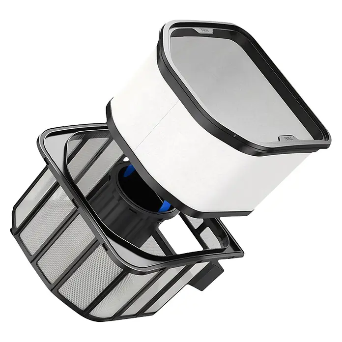 Beatbot Filtro de partículas finas para robot Sora P7 - Capacidad de 6 litros, Para Robot Sora P7 - Cartucho de filtro blanco y negro de dos piezas y cesta de malla, parcialmente separados, para un limpiador.