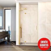 GME Mampara de ducha frontal Glass C (95 x 195 cm, Oro, An x Al: 95 (30/65) x 195 cm) | BAUHAUS