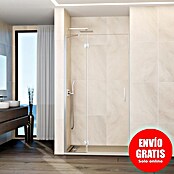 GME Mampara de ducha frontal Glass C (95 x 195 cm, Cromo, An x Al: 95 (30/65) x 195 cm) | BAUHAUS