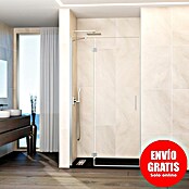 GME Mampara de ducha frontal Glass C (95 x 195 cm, Nickel, An x Al: 95 (30/65) x 195 cm) | BAUHAUS