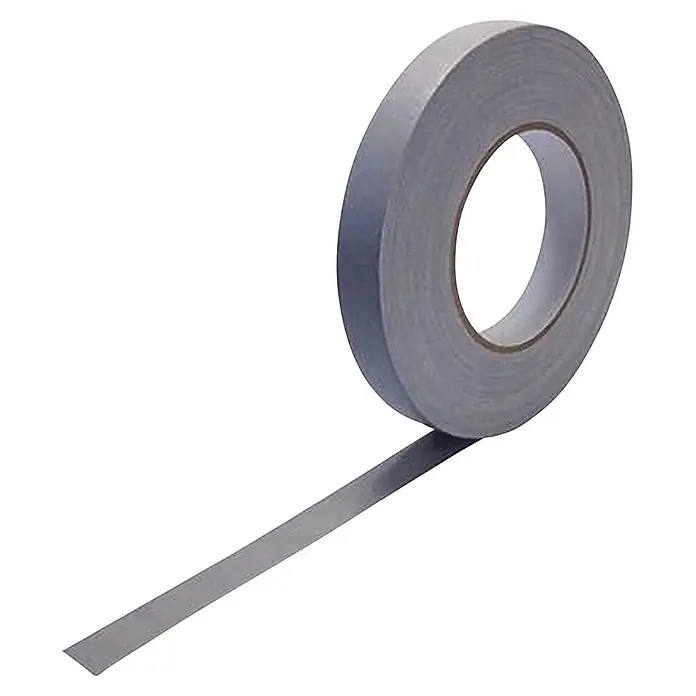Cellpack Gewebeband Baumwollgewebeband zur Beschriftung und Kennzeichnung - Grau, L x B: 50 m x 19 mm - Diagonale Ansicht