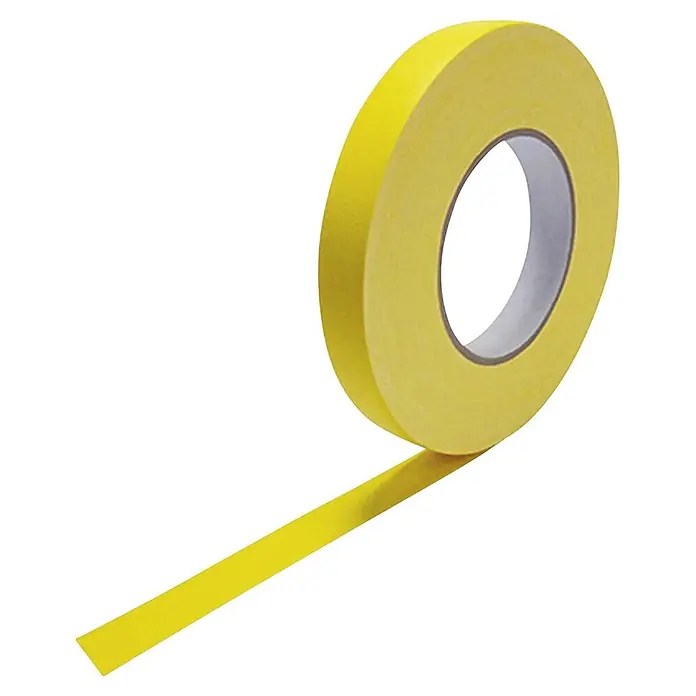 Cellpack Gewebeband Premio Duct - Gelb, L x B: 50 m x 50 mm - Diagonale Ansicht