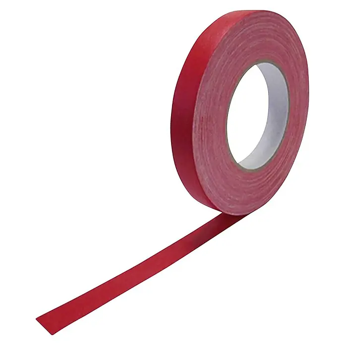 Cellpack Gewebeband Premio Duct - Rot, L x B: 50 m x 50 mm - Diagonale Ansicht