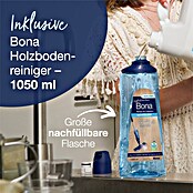 Bona Spray Mop für Holzfußböden (Mikrofaser, 1 x Bona Spray Mop, 1 x Bona Spray Mop Refiller (Kartusche), 1 x Bona Mikrofaser-Reinigungspad)