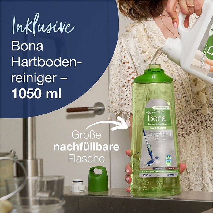 Bona Spray Mop für Fliesen- und Laminatböden (Mikrofaser, null)