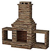 Sotnas Chimenea de exterior Sao Paulo (Castaño, An x Pr x Al: 210 x 70 x 195 cm, Cemento de aluminato de calcio) | BAUHAUS