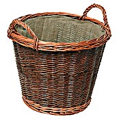Lienbacher Cesta de mimbre (Marrón, Diámetro: 41 cm)