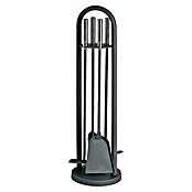 Lienbacher Garnitura za kamin (S ručkama od plemenitog čelika, Antracit, Visina: 70 cm)