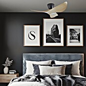 Alemar Ventilador de techo Venice (Negro/Madera, 97 cm, 7 W - 30 W) | BAUHAUS